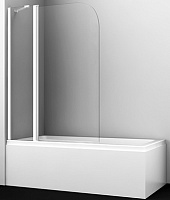 WasserKRAFT Шторка на ванну Leine 35P02-110WHITE Fixed